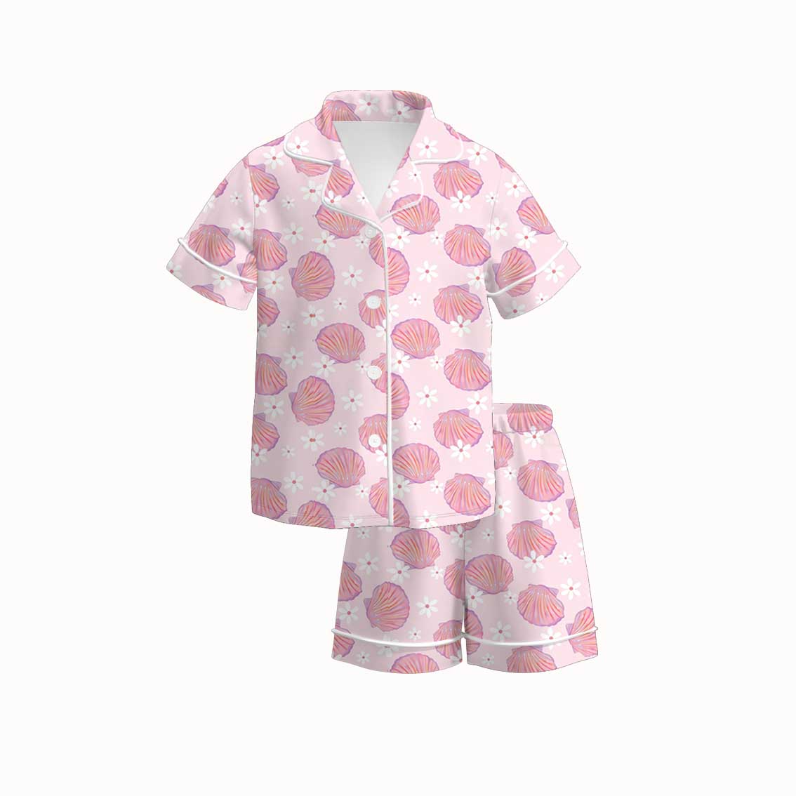 (Pre Order)Sisters Spring&Summer Seashell Print Dress,Set&Romper