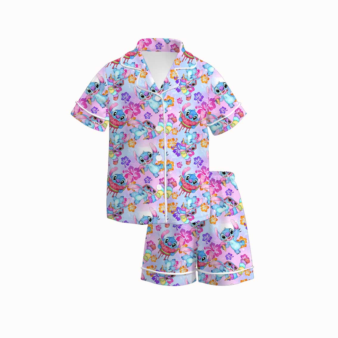 (Pre Order+Prepack Zone)Girls Spring&Summer Cartoon Print Dress,Set&Pajamas