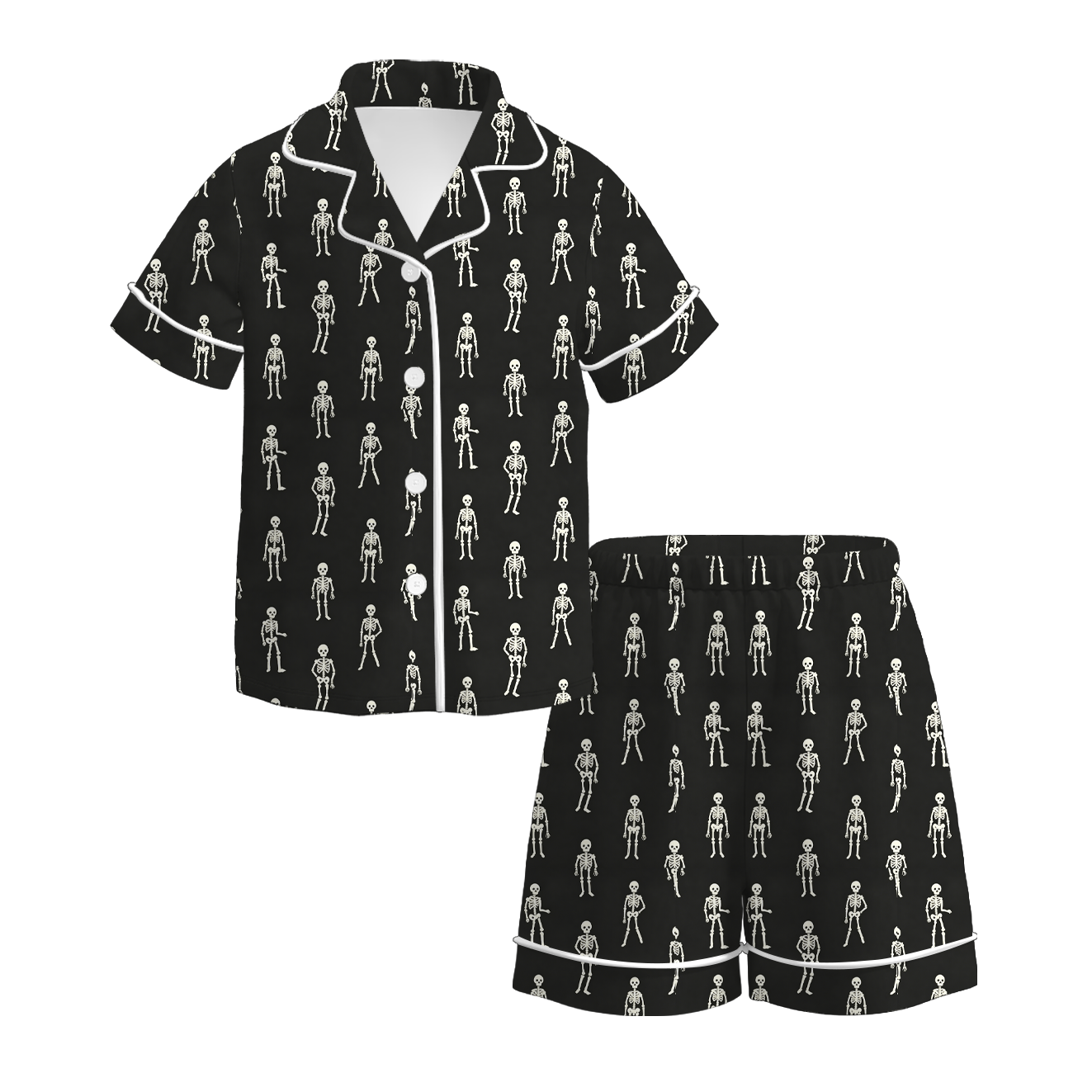 (Pre Order+Prepack Zone)Girls Halloween Pumpkin&Ghost Print Pajamas(Mix Size)