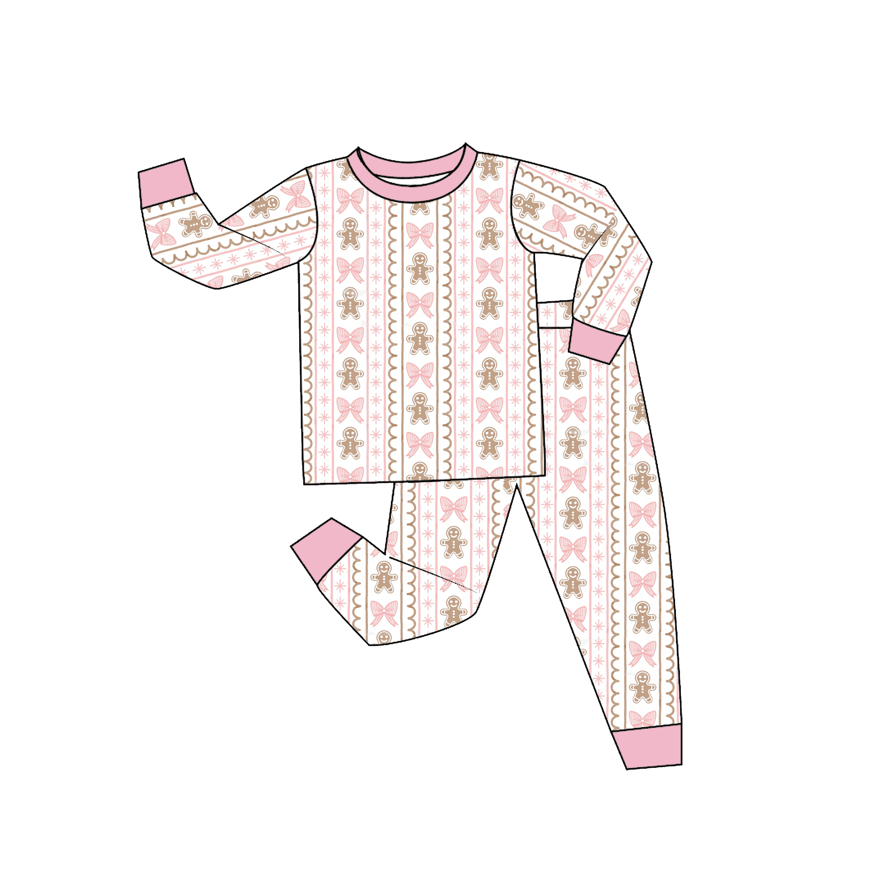 (Pre Order)Sisters Christmas Print Set&Pajamas