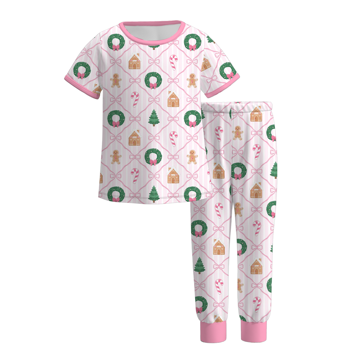 (Pre Order)Sisters Christmas Print Dress,Set&Romper