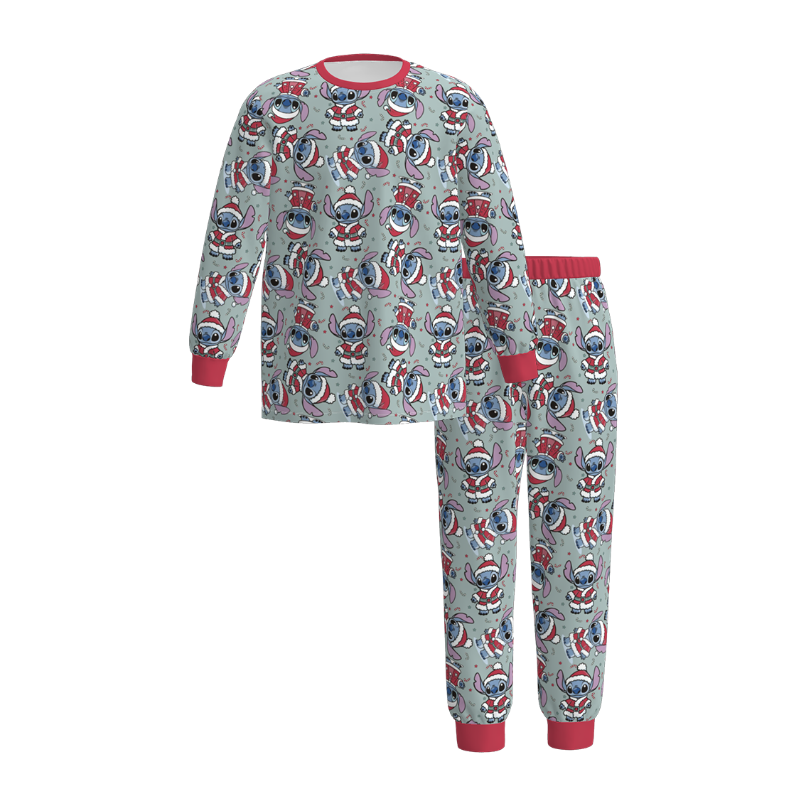 (Pre Order)Family Christmas Cartoon Print Pajamas