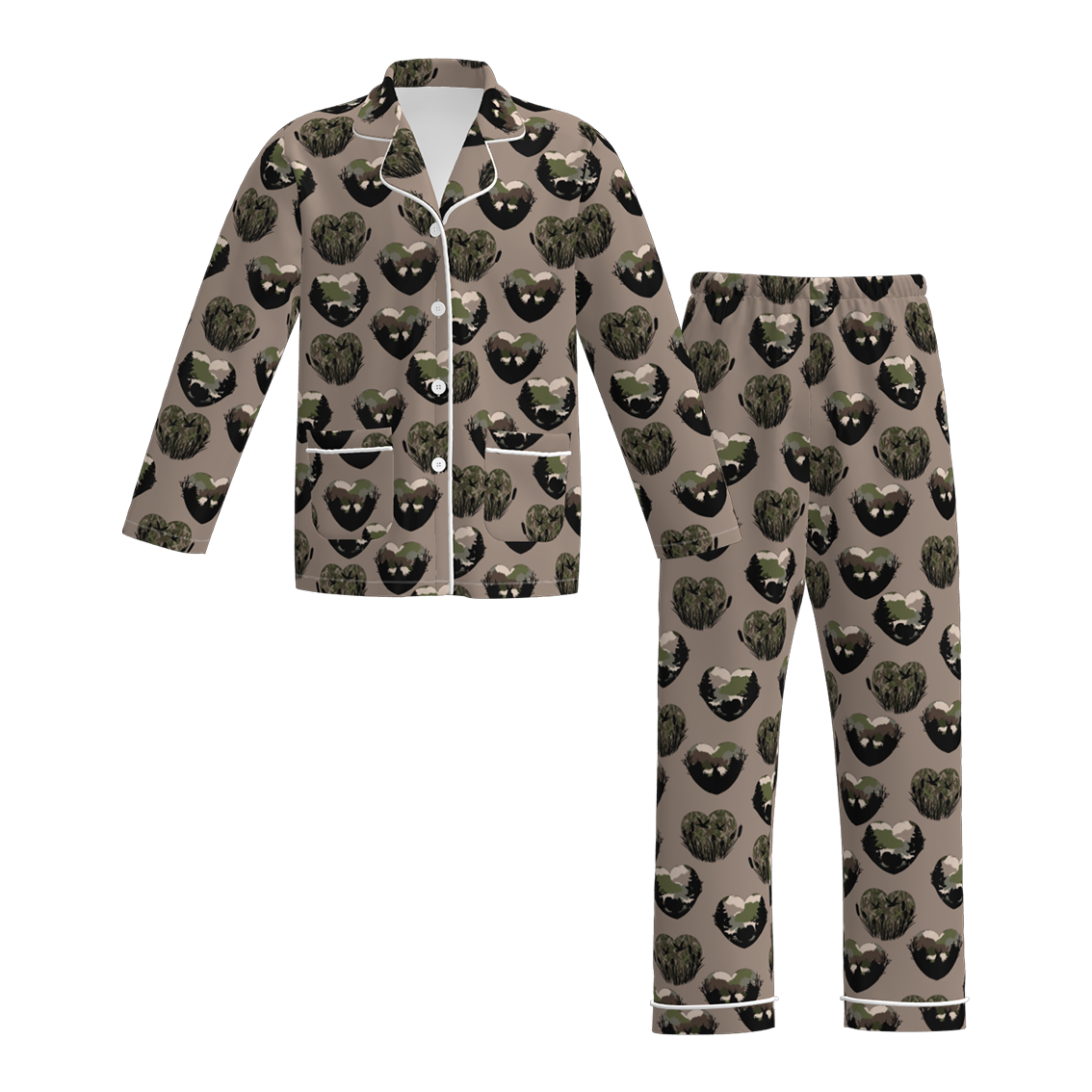(Pre Order)Adults Valentine's Day Print Pajamas