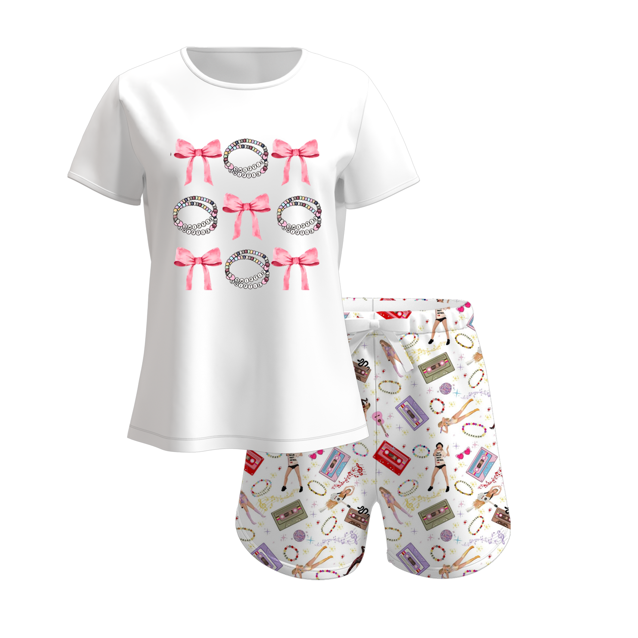 (Pre Order)Mommy and Me TS Print Pajamas