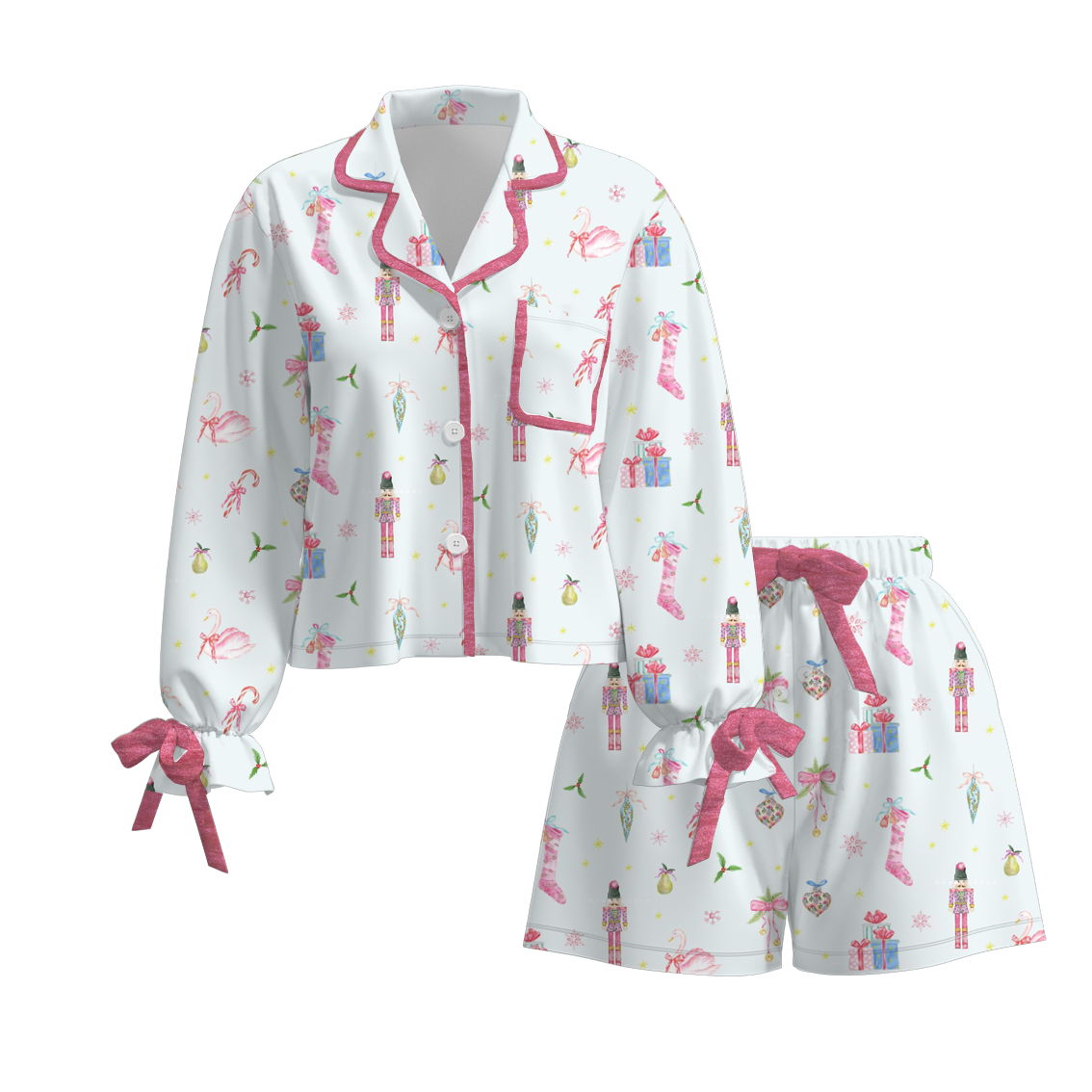 (Pre Order)Adults Christmas Print Pajamas