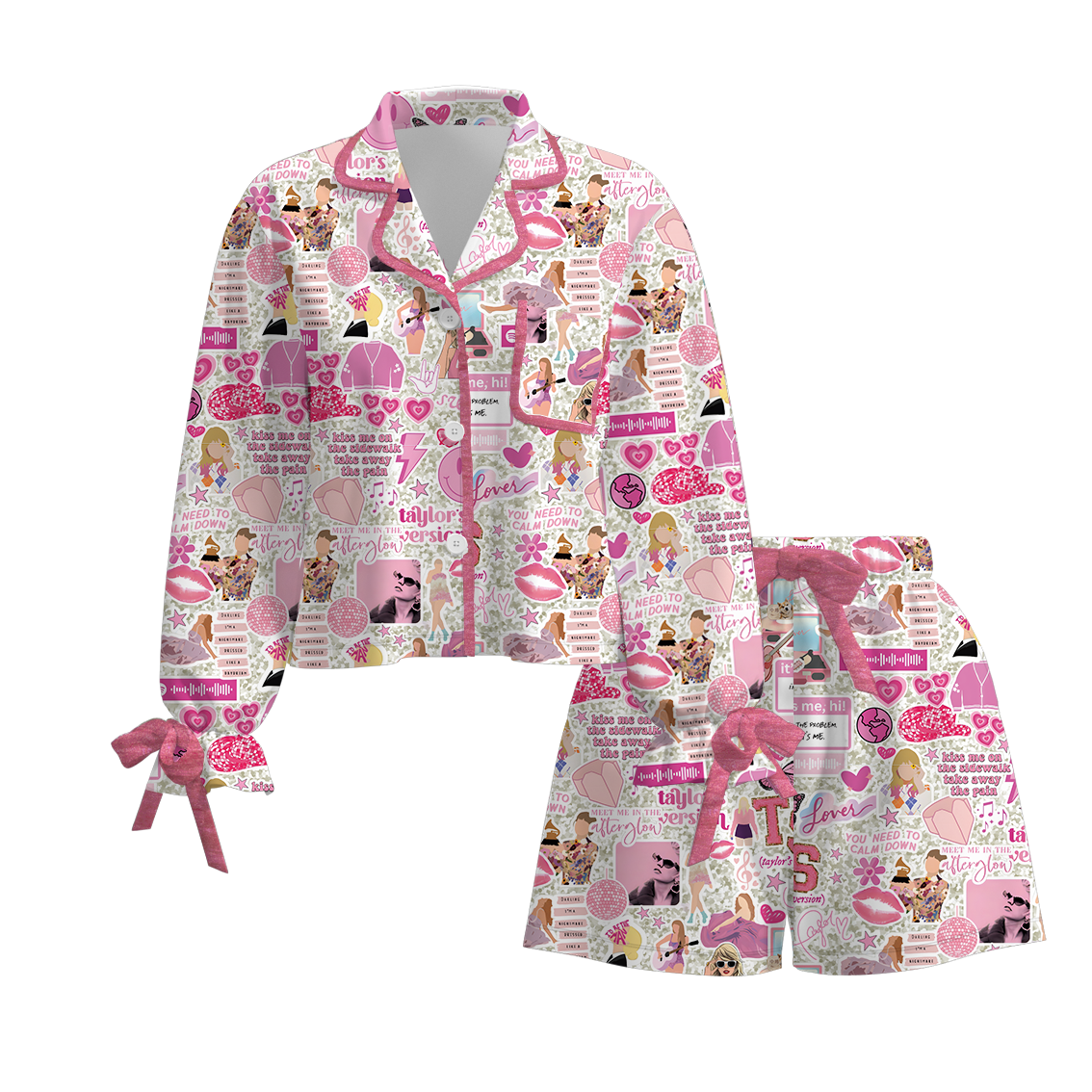 (Pre Order)Adults TS Print Pajamas