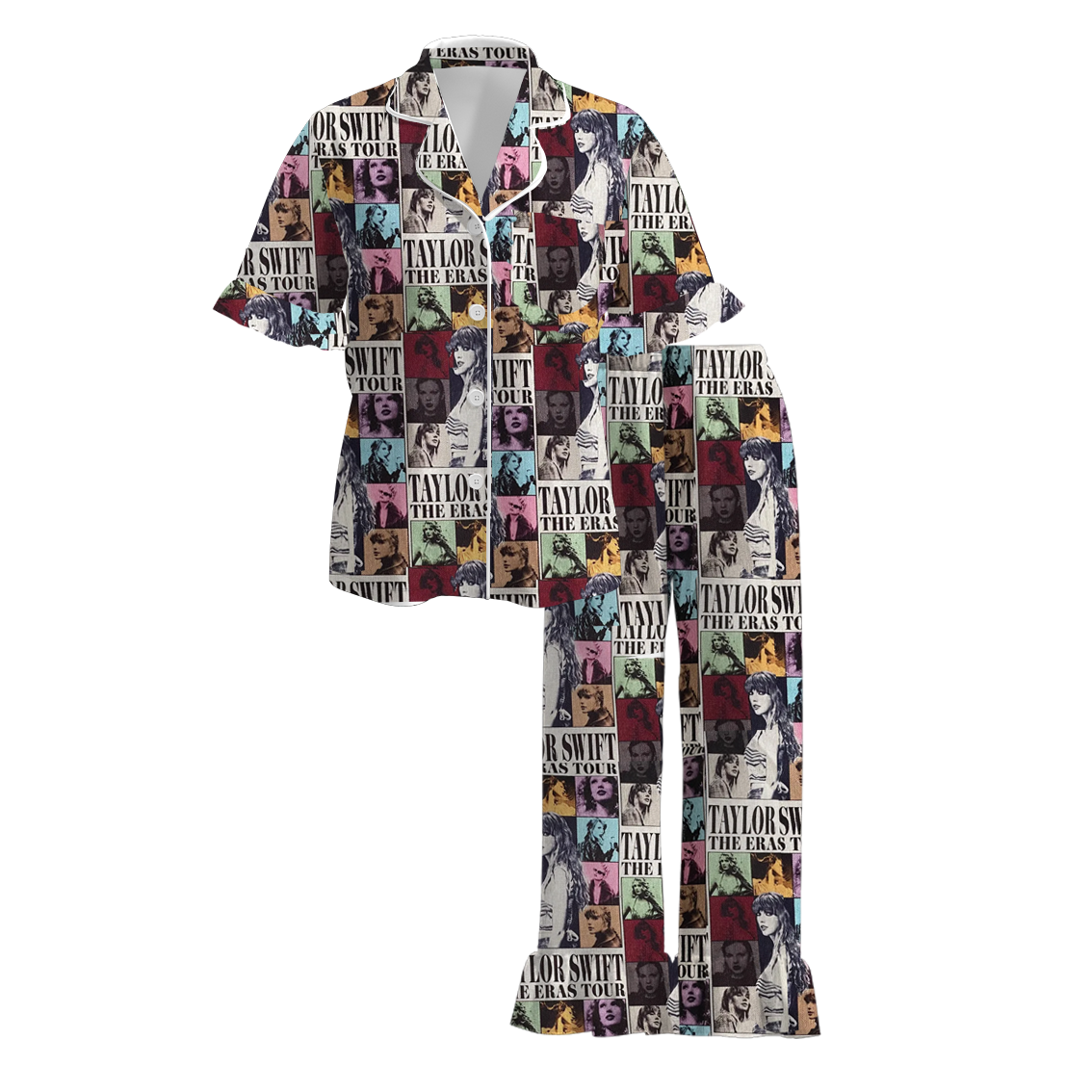 (Pre Order)Adults Spring and Summer TS Print Pajamas