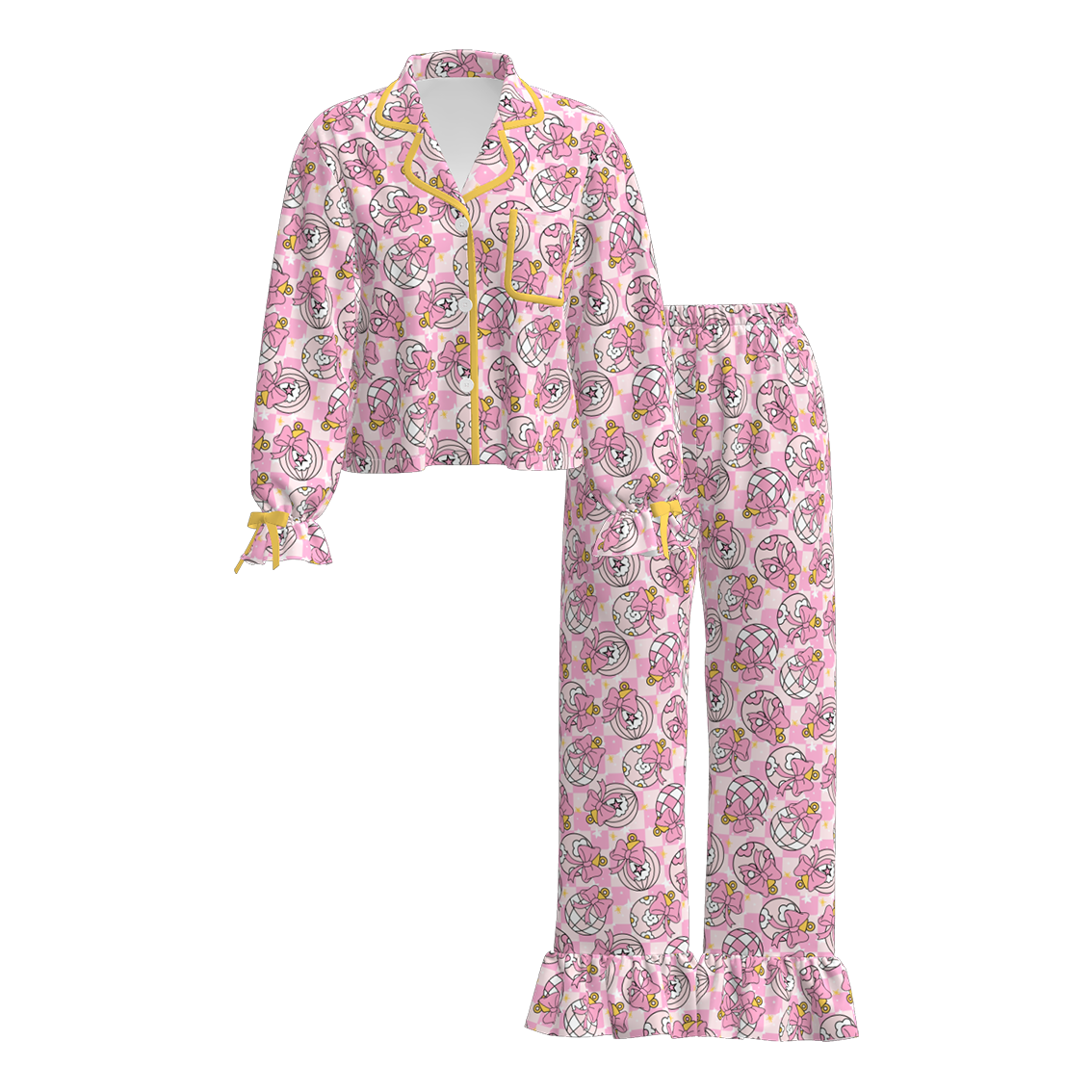 (Pre Order)Family Christmas Print Pajamas&Romper