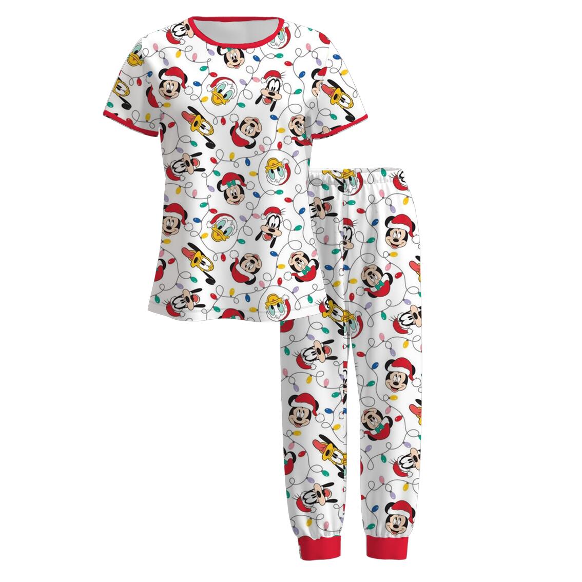 (Pre Order)Family Christmas Cartoon Print Pajamas&Pants