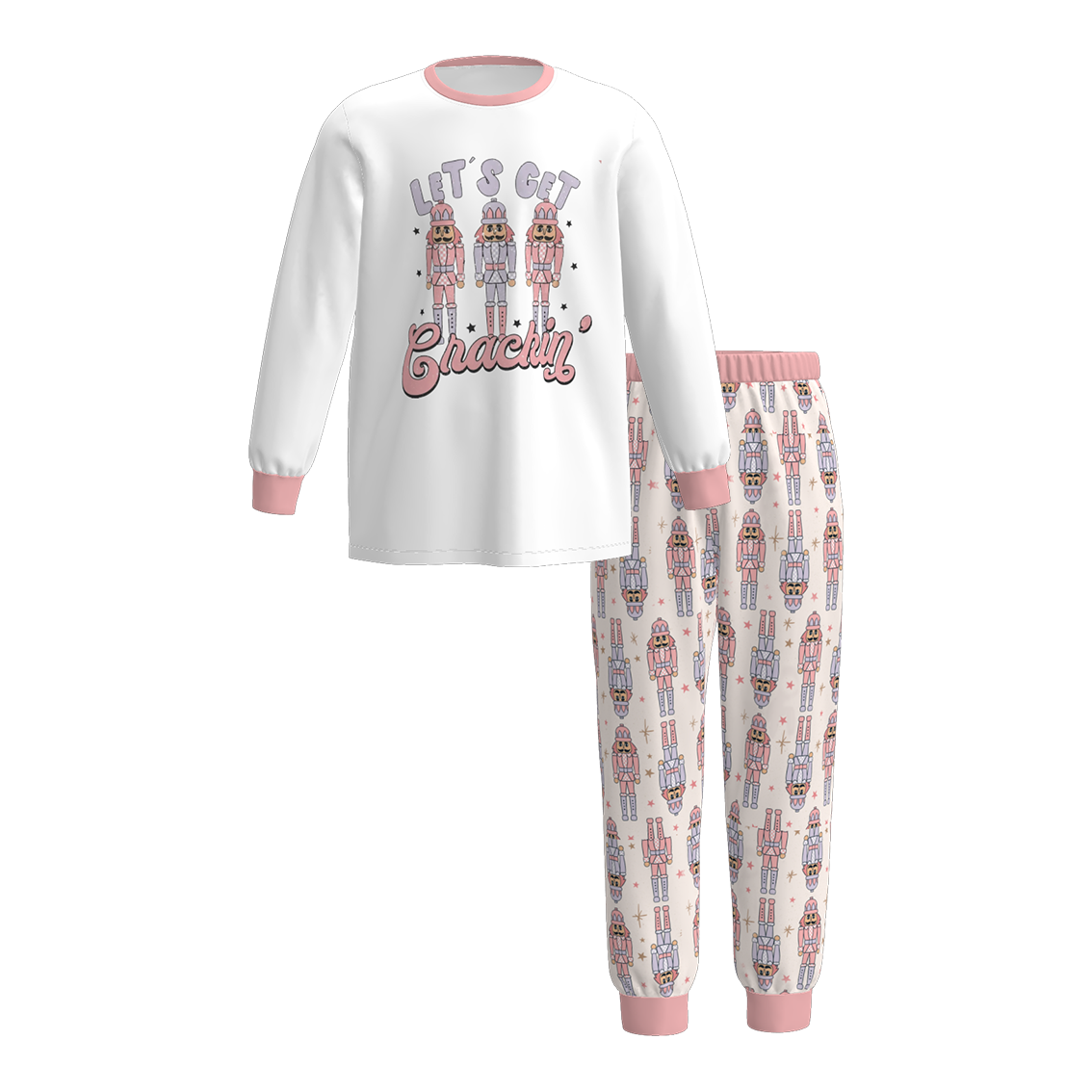(Pre Order)Adults Christmas Cartoon Print Pajamas
