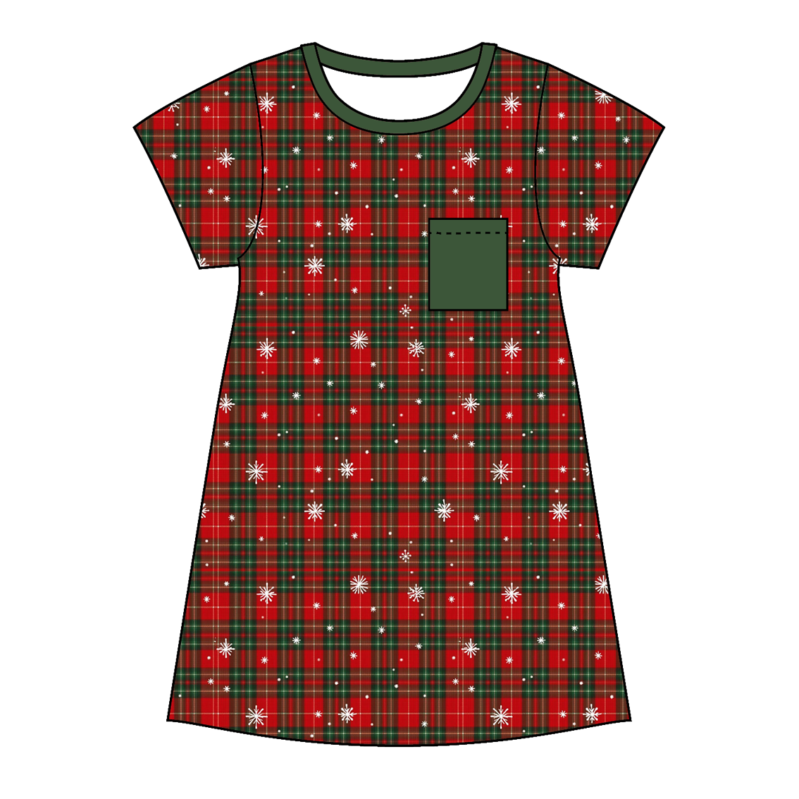 (Pre Order)Family Christmas Plaid Dress,Set,Pants&Romper