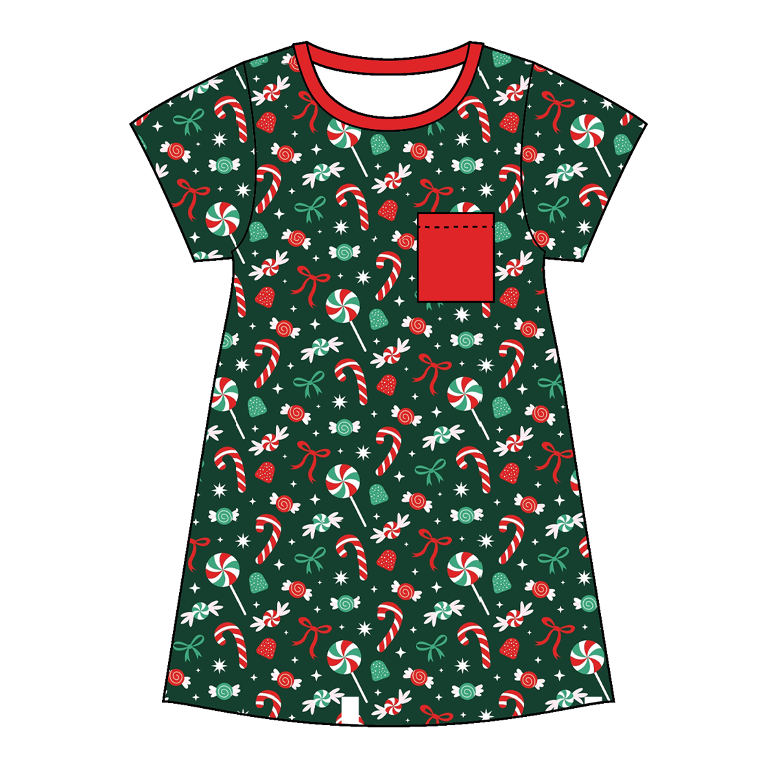 (Pre Order)Family Christmas Candy Dress,Set,Pants&Romper
