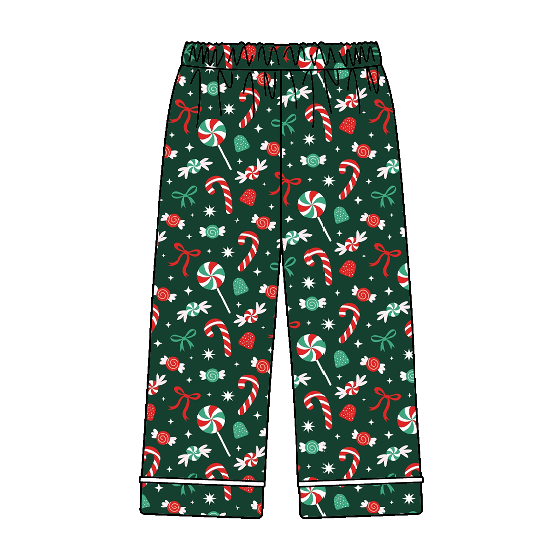 (Pre Order)Family Christmas Candy Dress,Set,Pants&Romper