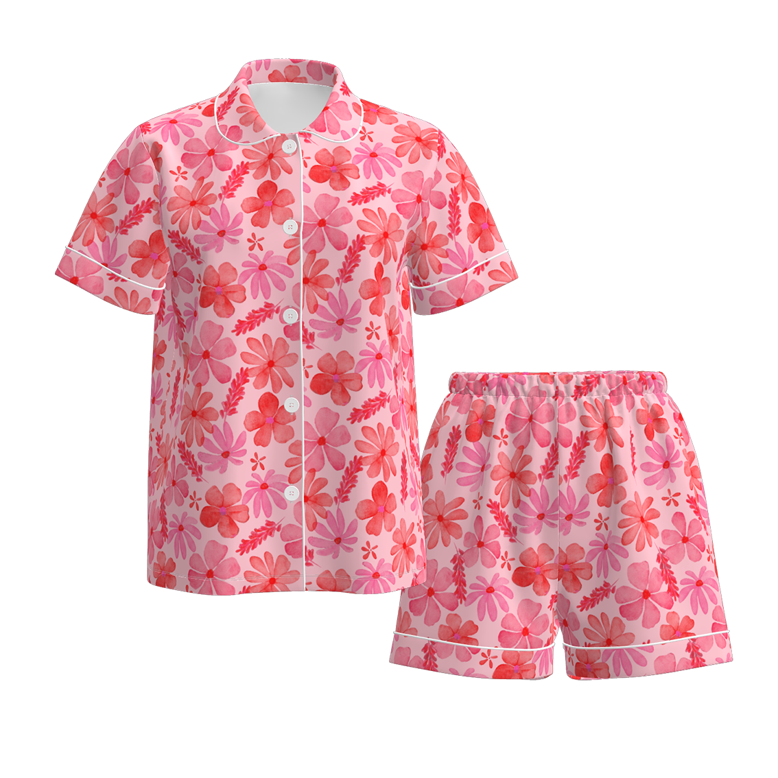 (Pre Order)Mommy and Me Valentine's Day Print Pajamas