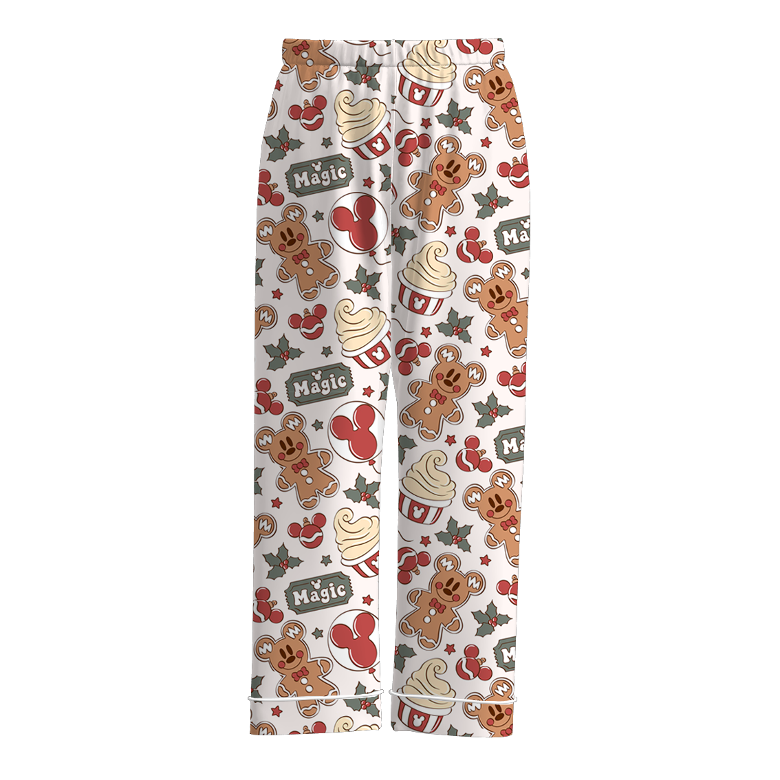(Pre Order)Family Christmas Cartoon Print Pajamas&Pants