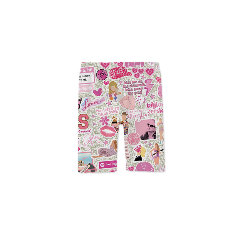 (Pre Order)Summer Mommy and Me TS Print Short