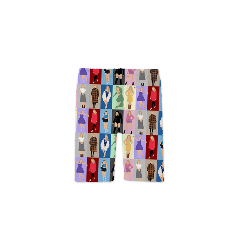 (Pre Order)Summer Girls Mommy and Me TS Print Short