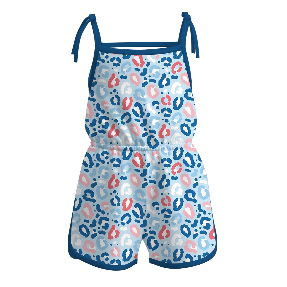 (Pre Order)Girls Summer 4th of July Jumpsuit Romper