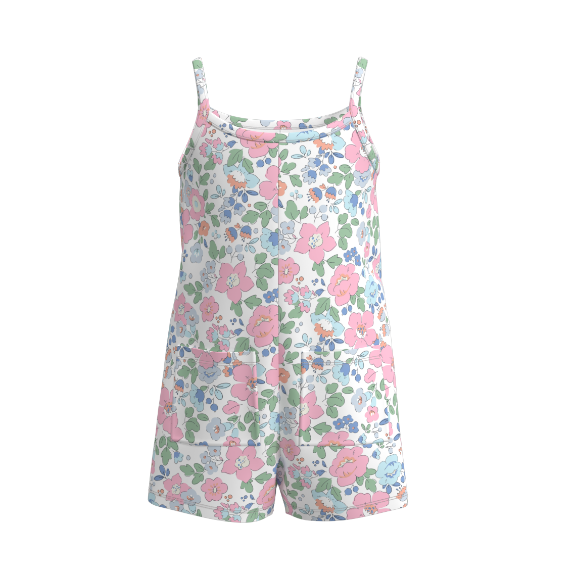 (Pre Order)Mommy and Me Summer Floral Print Jumpsuit