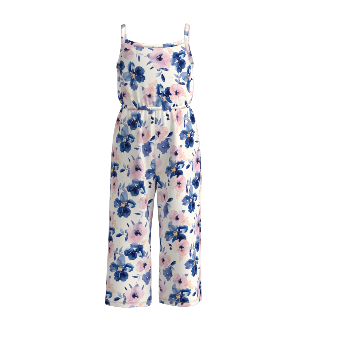 (Pre Order)Mommy and Me Stripes Floral Print Jumpsuit