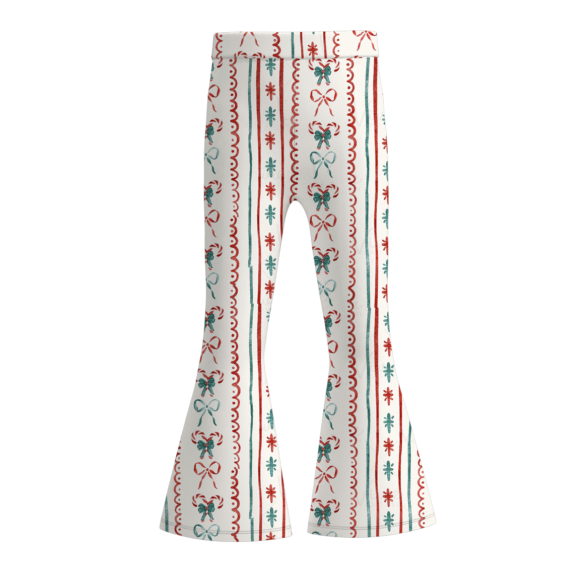 (Pre Order)Girls Christmas Print Bell Pants