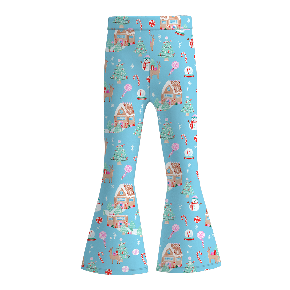 (Pre Order)Girls Christmas Print Bell Pants