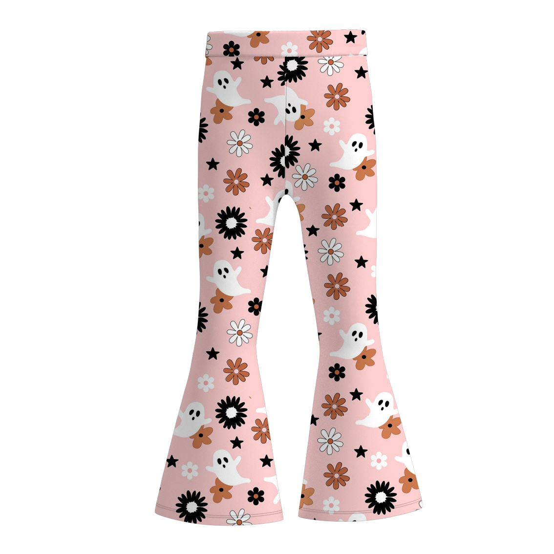 (Pre Order)Girls Halloween Print Bell Pants
