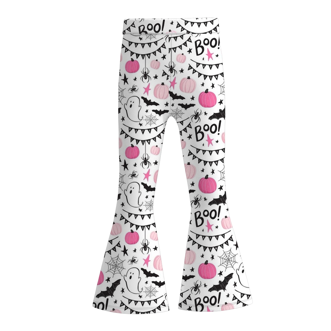 (Pre Order)Girls Halloween Print Bell Pants