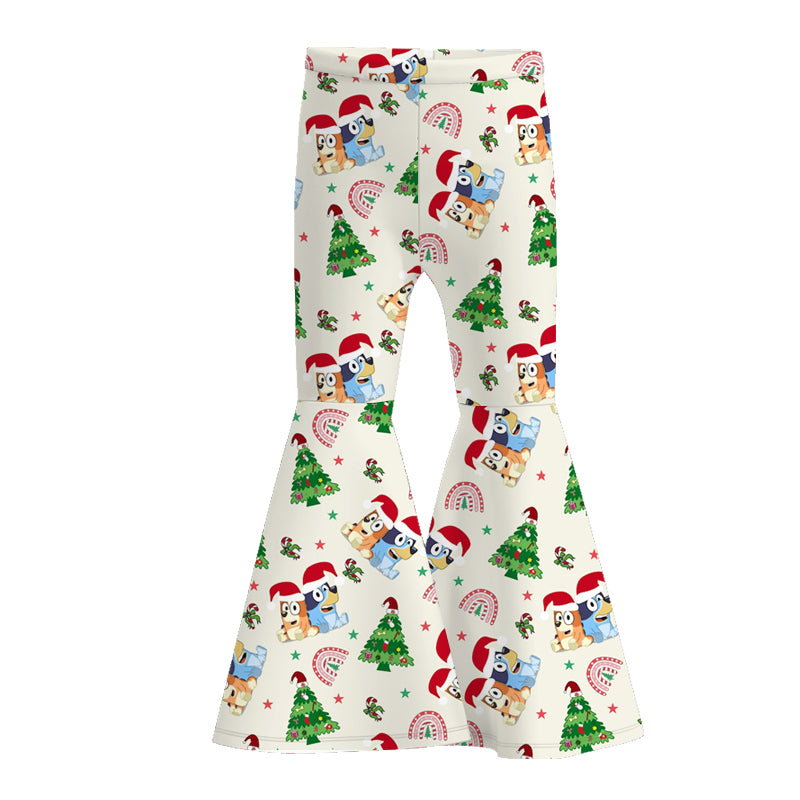 (Pre Order)Girls Fall Cartoon Print Bell Pants