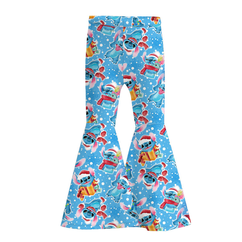 (Pre Order)Girls Fall Cartoon Print Bell Pants