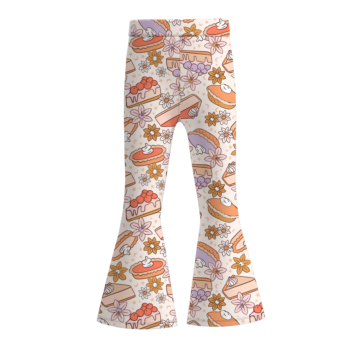 (Pre Order)Girls Thanksgiving Print Bell Pants