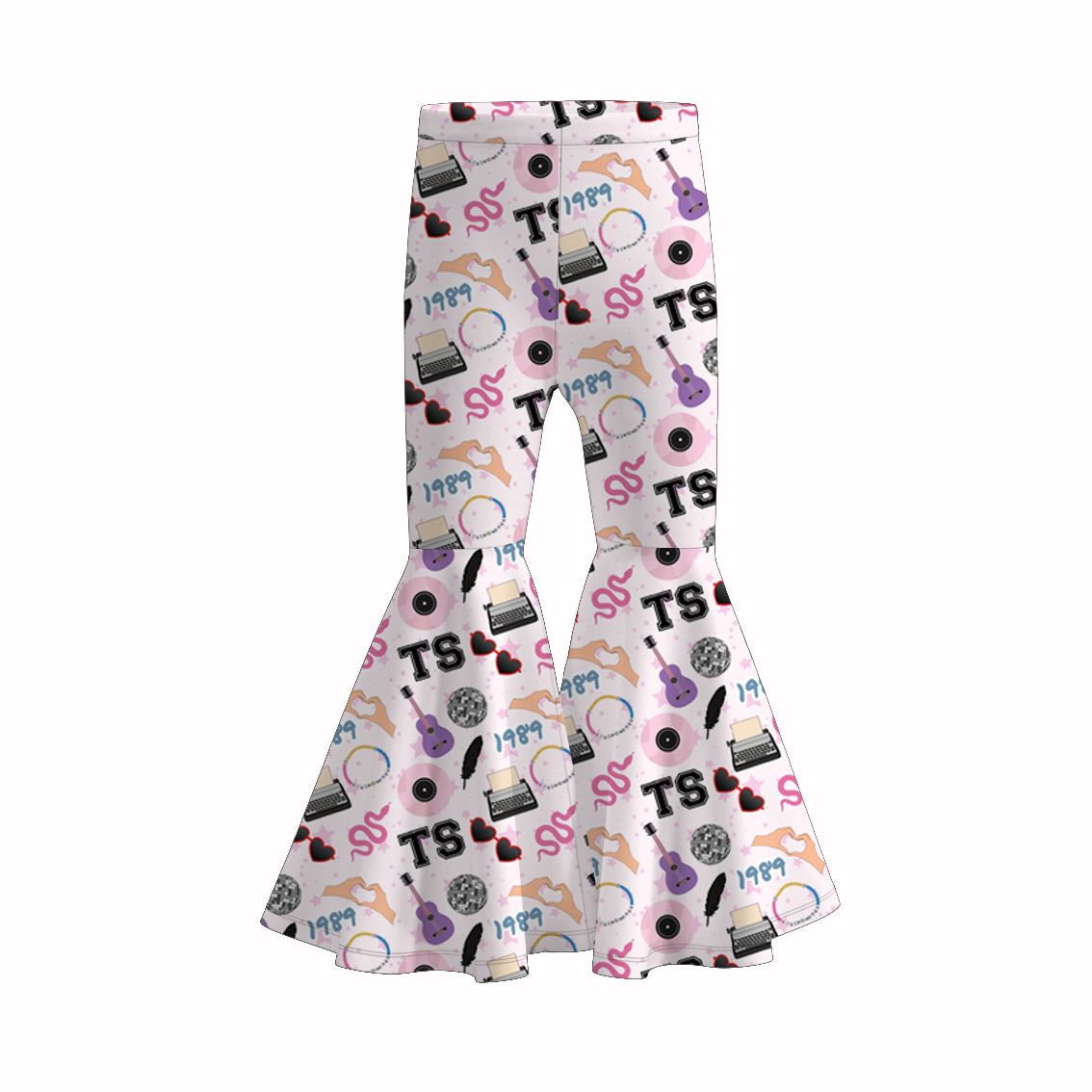 (Pre Order)Girls Valentine's Day Print Bell Pants