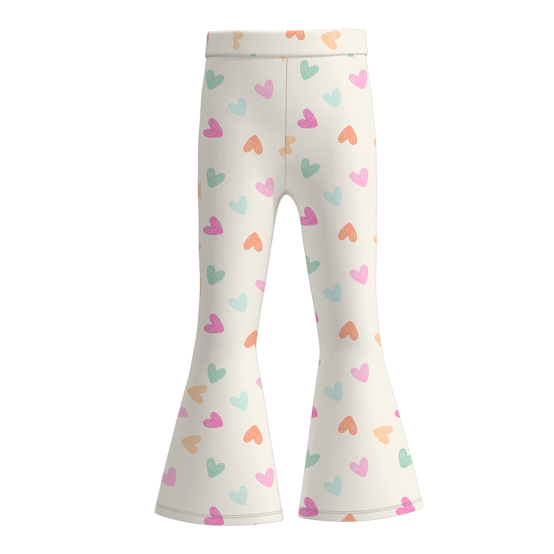 (Pre Order)Girls Valentine's Day Print Bell Pants