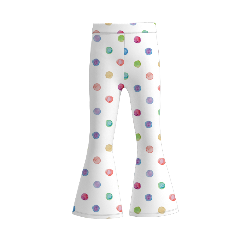 (Pre Order)Girls Spring and Summer Print Bell Pants