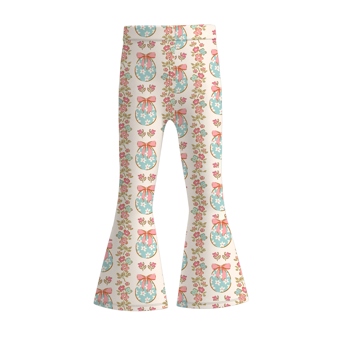 (Pre Order)Girls Easter Bunny Print Bell Pants