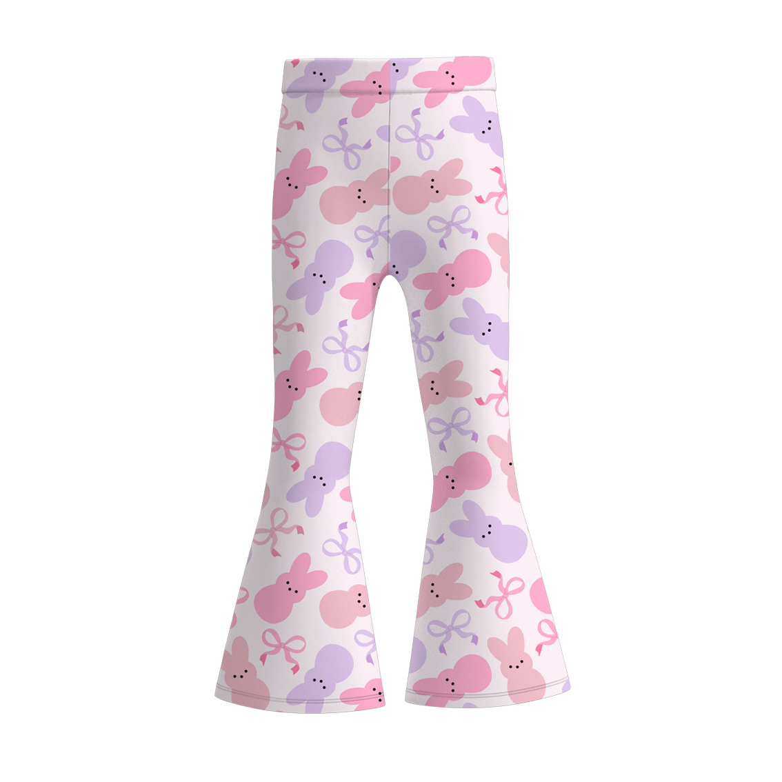 (Pre Order)Girls Easter Bunny Print Bell Pants