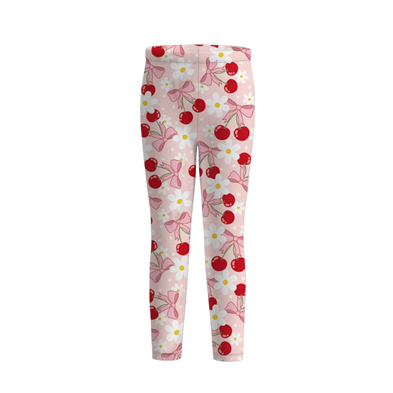(Pre Order)Girls Spring and Summer Floral Print Pants