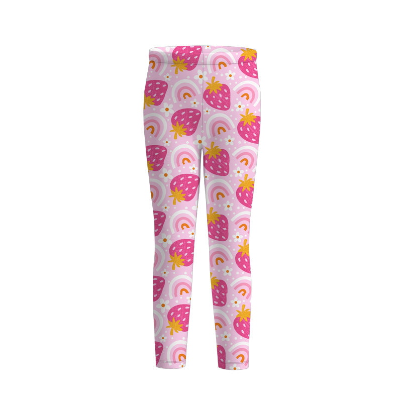 (Pre Order)Girls Spring and Summer Floral Print Pants