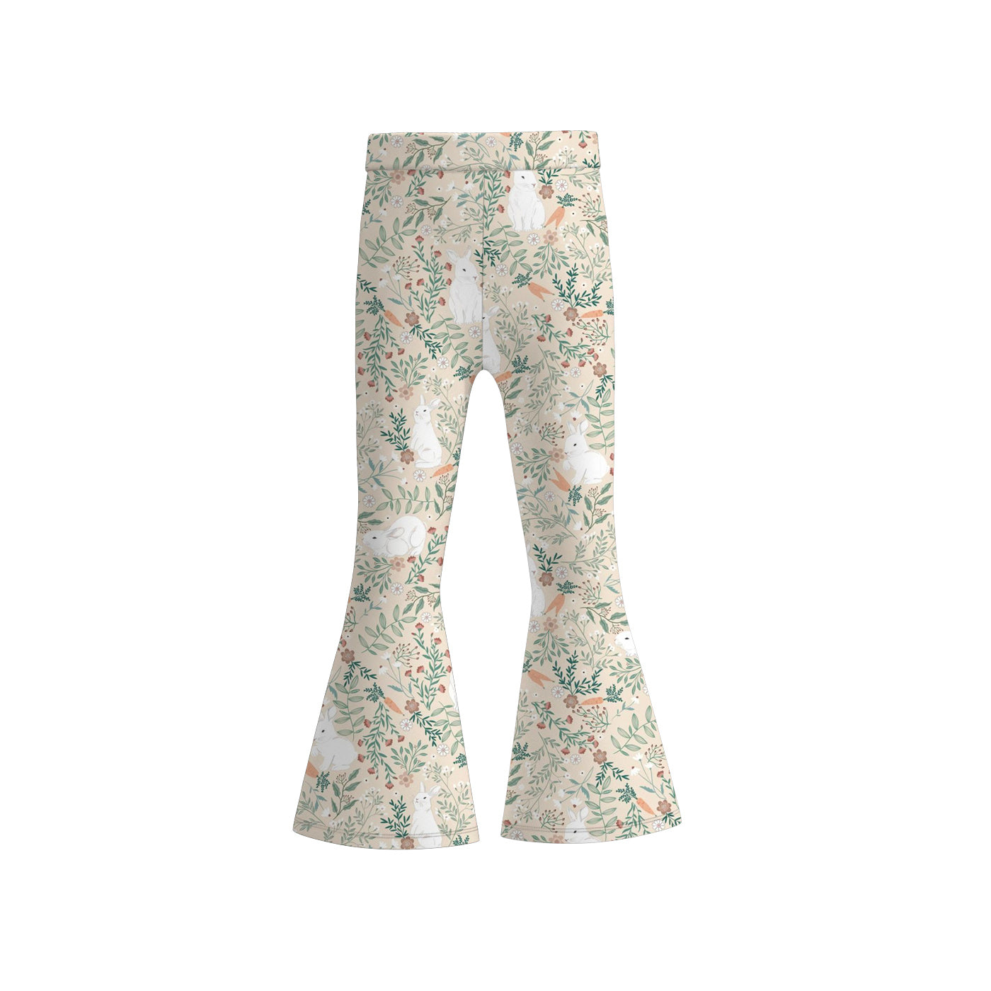 (Pre Order)Girls Easter Bunny Print Bell Pants