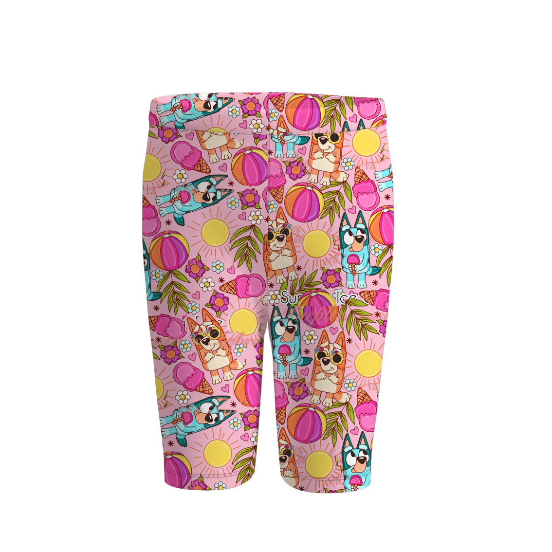 (Pre Order)Girls Spring and Summer Cartoon Print Cycling Shorts