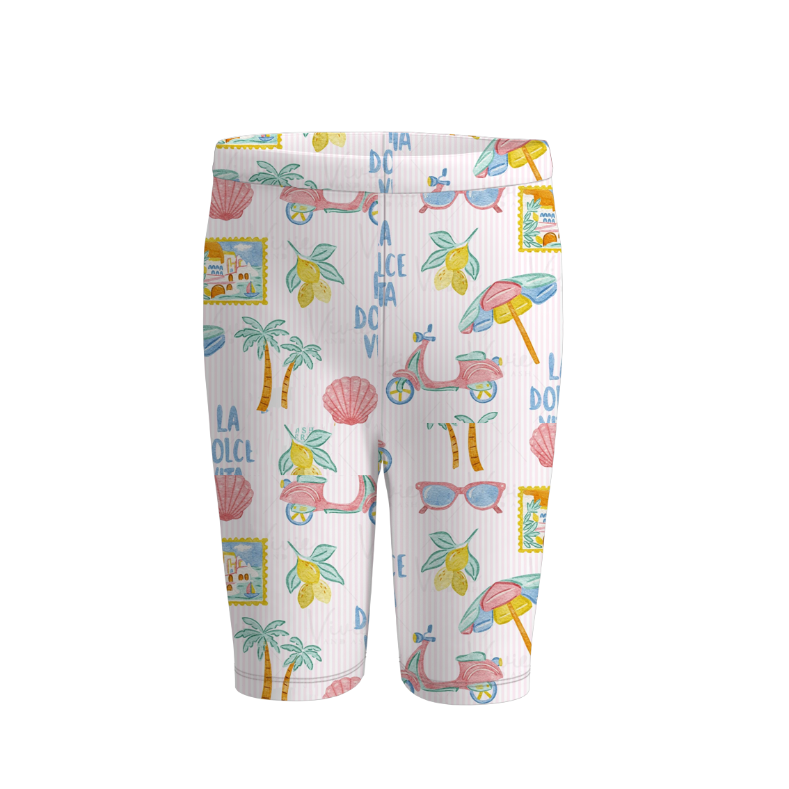 (Pre Order)Girls Spring and Summer Cartoon Print Cycling Shorts