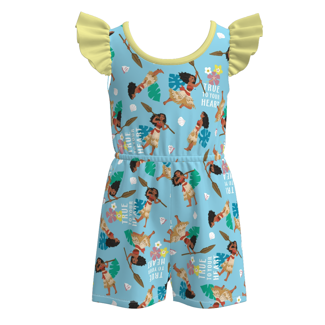 (Pre Order)Girls Spring and Summer Cartoon Print Jumpsuit