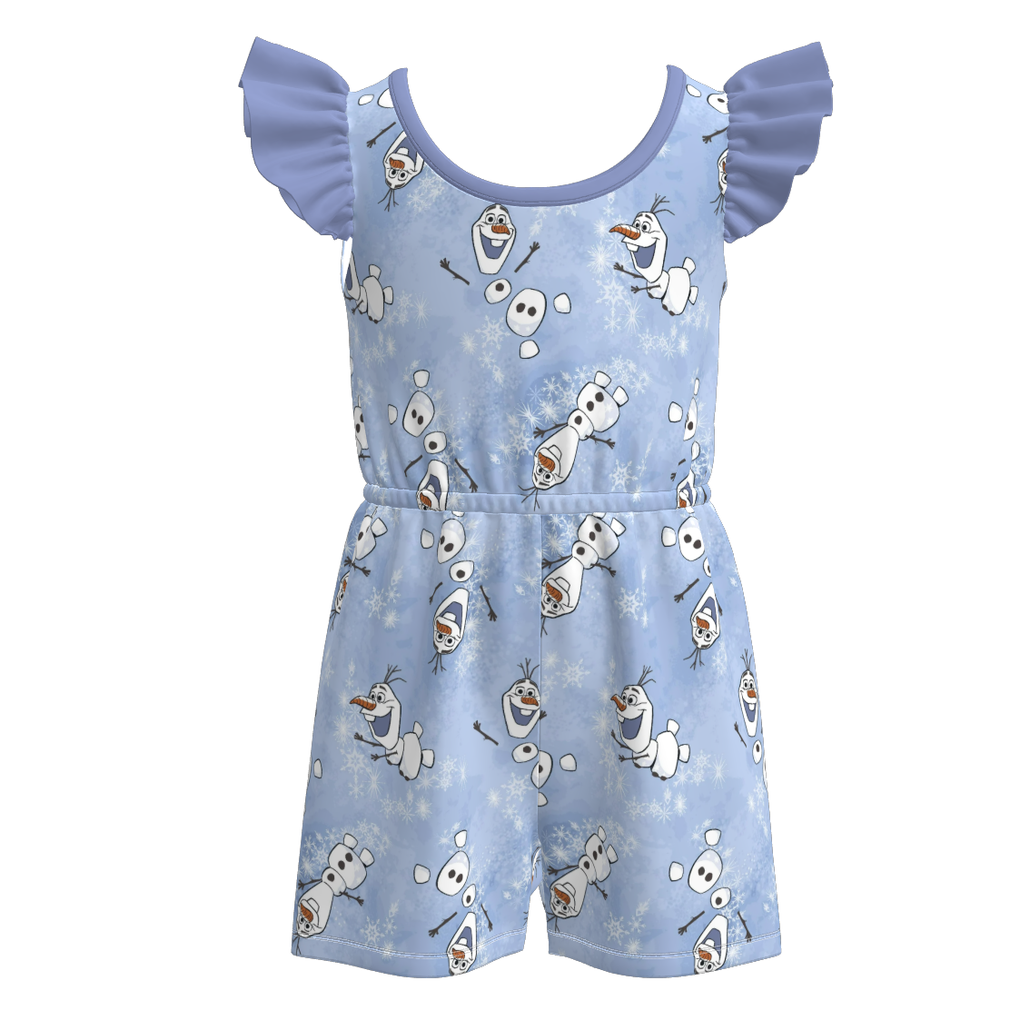 (Pre Order)Girls Spring and Summer Cartoon Print Jumpsuit