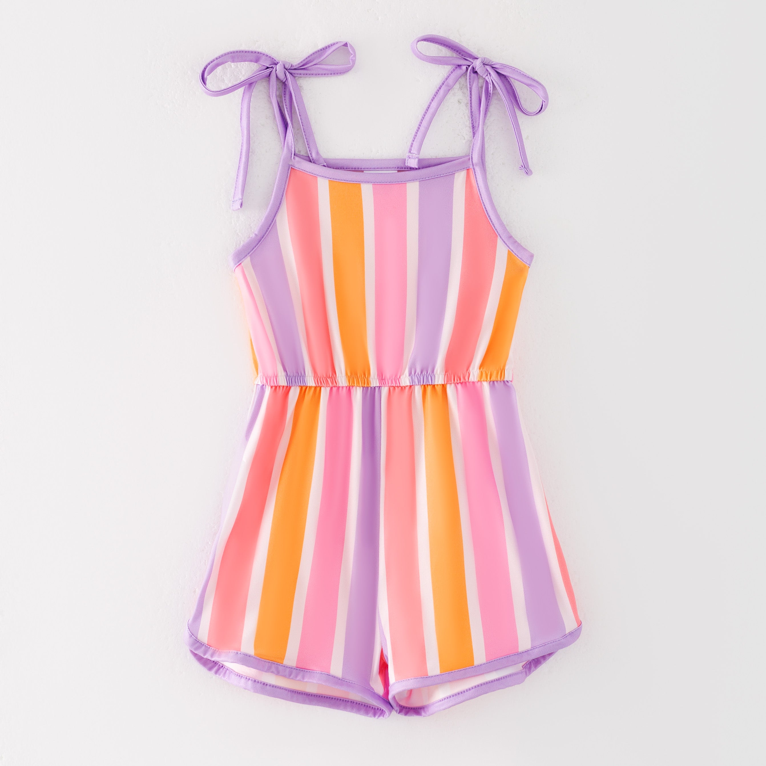 (Pre Order)Girls Spring and Summer Fish&Floral Print Jumpsuit