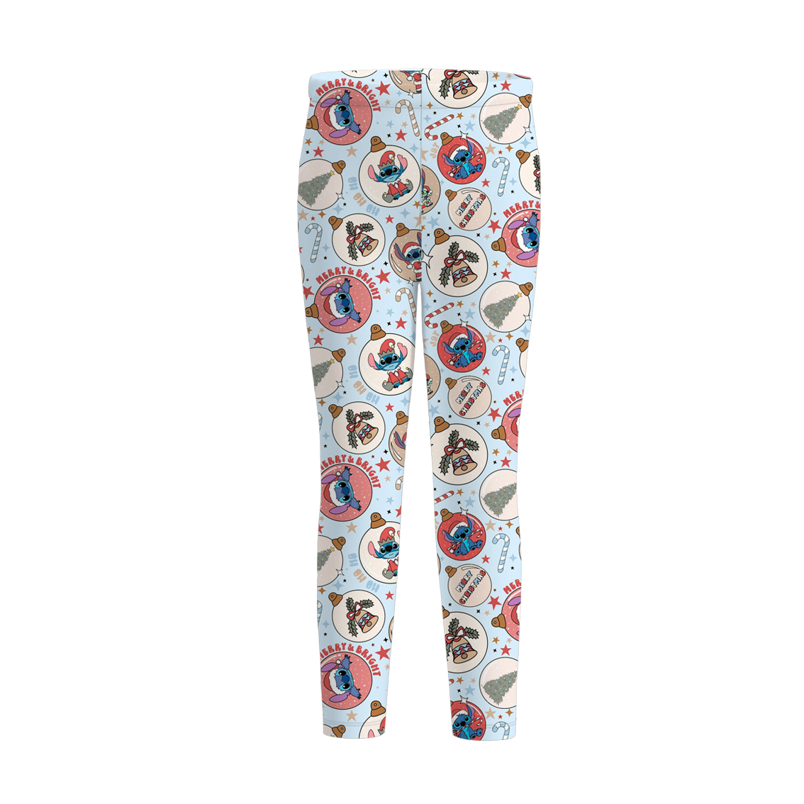 (Pre Order)Sisters Christmas Cartoon Print Dress,Pajamas&Pants