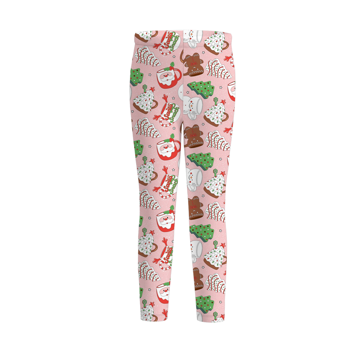 (Pre Order)Sisters Christmas Cartoon Print Dress,Pajamas&Pants