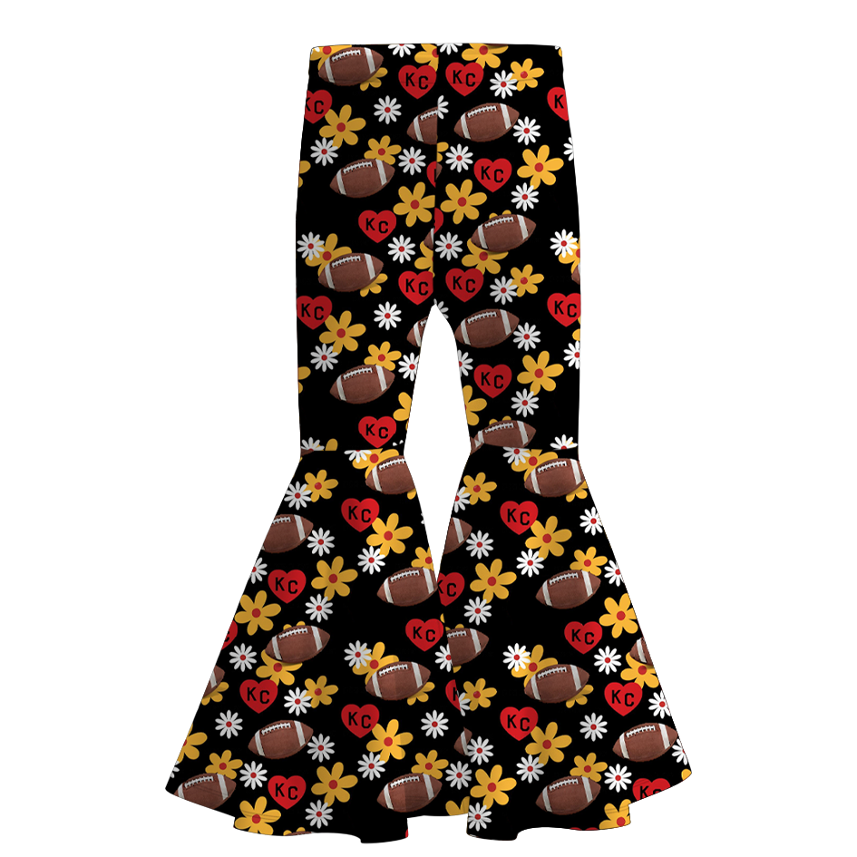 (Pre Order)Family Fall Football Print Set,Pants&Romper