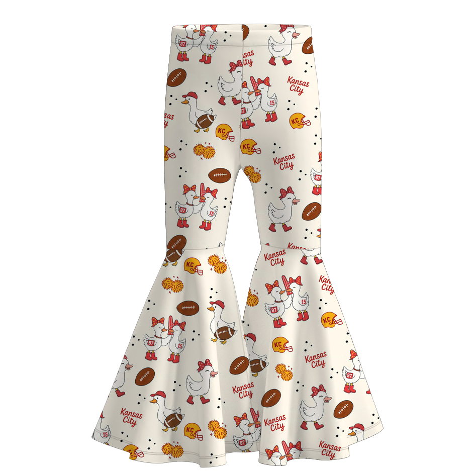 (Pre Order)Family Football Goose Print Set,Pants&Romper