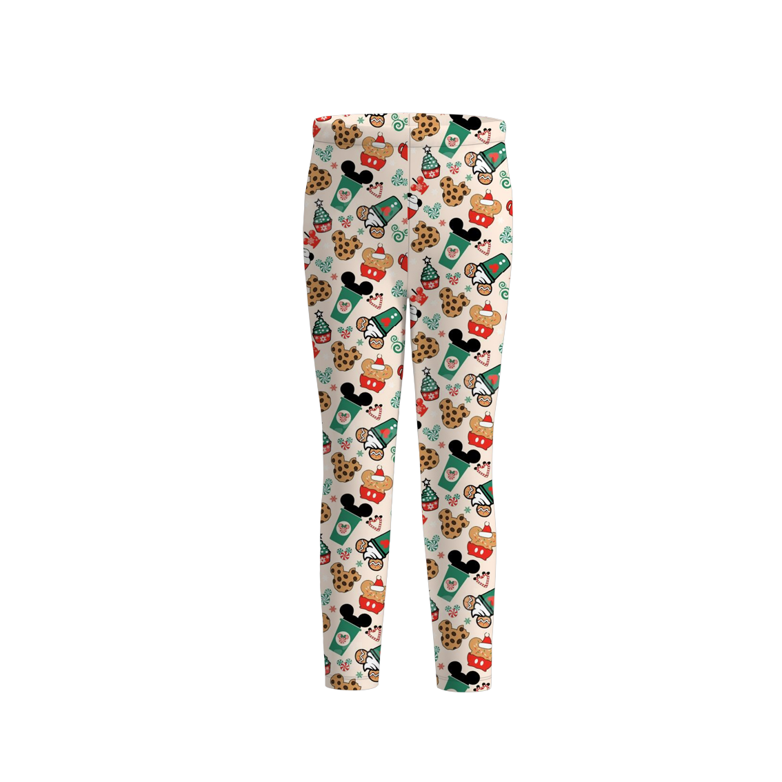 (Pre Order)Girls Christmas Print Pants