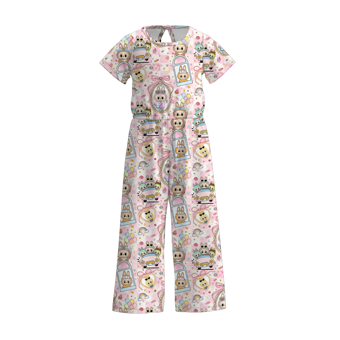 (Pre Order)Girls LBB Print Jumpsuit